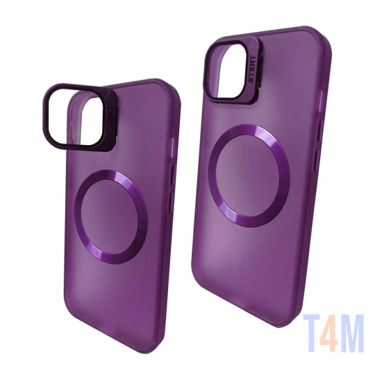 Silicone Fusion Protection Case for Apple iPhone 15 Purple